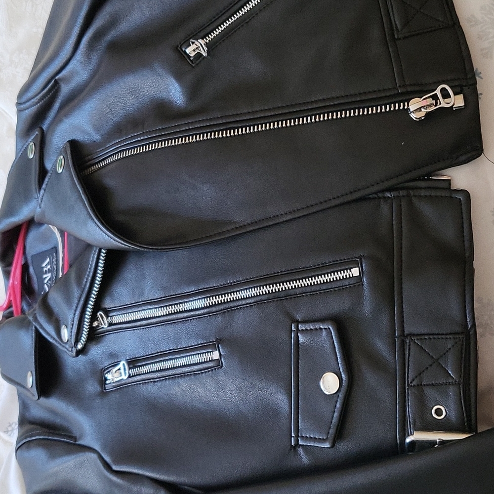 Zara leather jacket
